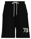 Berna Man Shorts & Bermuda Shorts Black Size 2 Cotton
