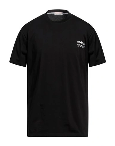 Malo Sport Man T-shirt Black Size Xxl Cotton