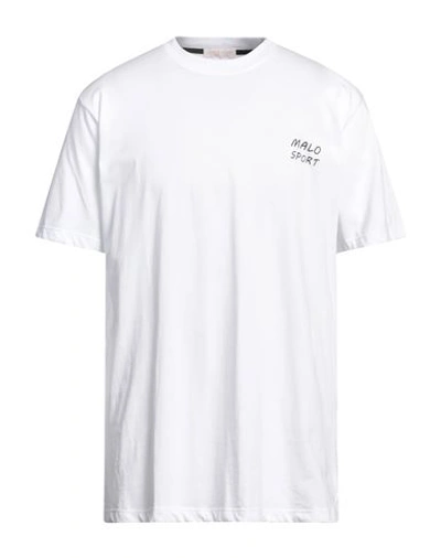 Malo Sport Man T-shirt White Size Xxl Cotton
