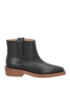 Gabriela Hearst Reza Bootie Ankle Cuban Heel Boot In Black