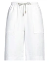 ELEVENTY ELEVENTY WOMAN SHORTS & BERMUDA SHORTS WHITE SIZE 4 LINEN