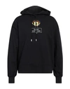 Gcds Man Sweatshirt Black Size Xl Cotton In Black