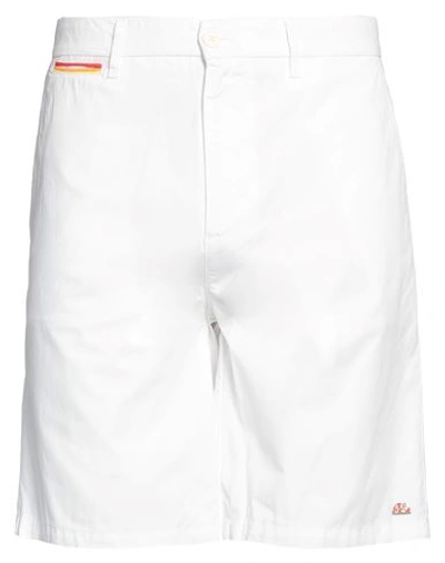 Sundek Man Shorts & Bermuda Shorts White Size 32 Cotton