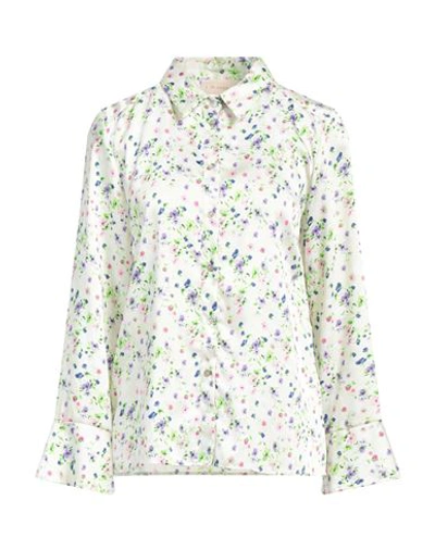 Iblues I Blues Woman Shirt Cream Size 12 Polyester In White