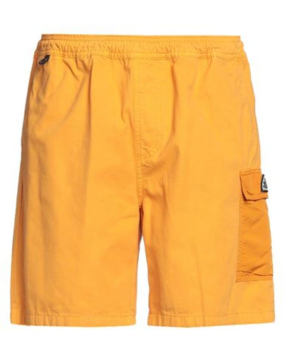 Sundek Man Shorts & Bermuda Shorts Yellow Size M Cotton