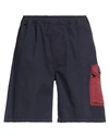 Sundek Man Shorts & Bermuda Shorts Midnight Blue Size M Cotton