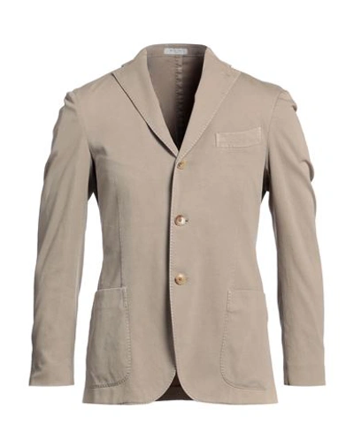 Boglioli Man Blazer Sand Size 34 Cotton, Elastane In Beige