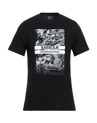 Barbour Man T-shirt Black Size S Cotton