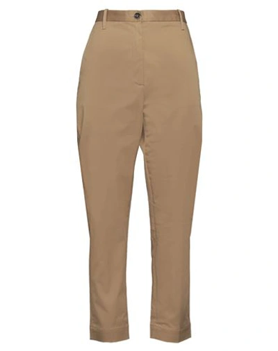 Nine In The Morning Woman Pants Khaki Size 28 Cotton, Elastane In Beige