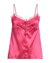 Pinko Woman Top Fuchsia Size 10 Silk, Elastane, Polyester