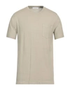 Cruciani Man T-shirt Beige Size 42 Cotton