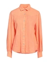 Roy Rogers Roÿ Roger's Woman Shirt Apricot Size M Linen In Orange