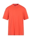 Y-3 Man T-shirt Orange Size Xxl Cotton In Orange