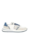Philippe Model Man Sneakers White Size 7 Soft Leather, Textile Fibers