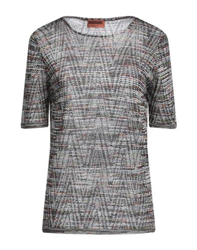Missoni Wool-blend Polo Sweater In Black