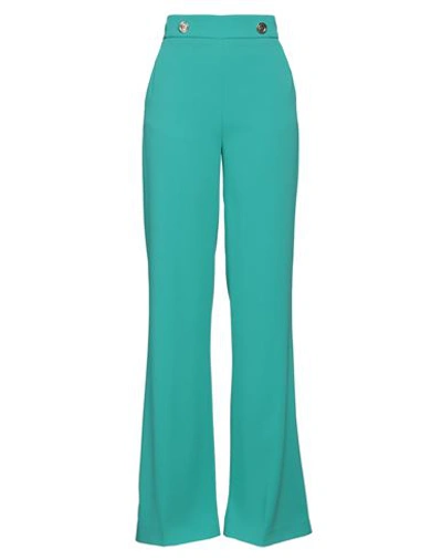 Pinko Woman Pants Turquoise Size 8 Polyester, Elastane In Blue