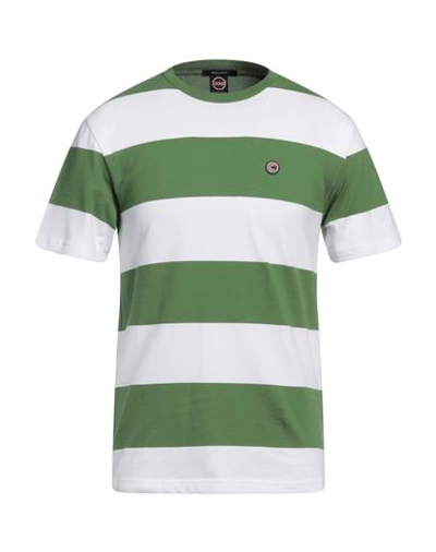 Colmar Man T-shirt Green Size L Cotton, Elastane