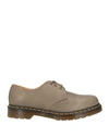 DR. MARTENS' DR. MARTENS MAN LACE-UP SHOES MILITARY GREEN SIZE 8 SOFT LEATHER