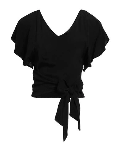 Pinko Woman Top Black Size 4 Viscose In Black