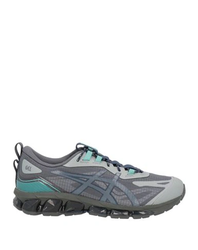 Asics Man Sneakers Lead Size 13 Textile Fibers In Grey