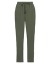 Angela Mele Milano Woman Pants Military Green Size L Viscose, Polyester