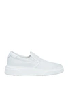 Baldinini Man Sneakers White Size 12 Leather In White