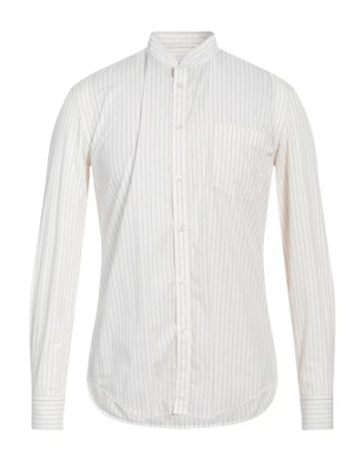 Mauro Grifoni Man Shirt Ivory Size 44 Cotton In White