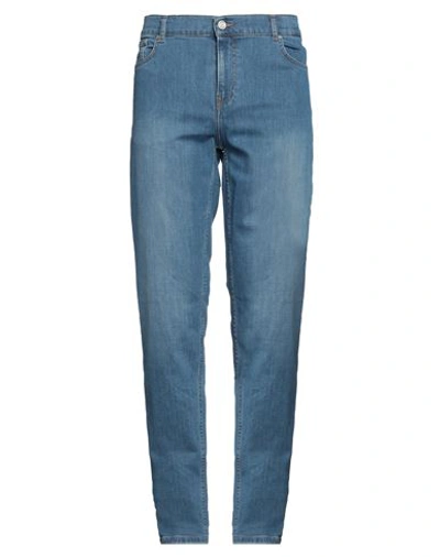 Trussardi Man Denim Pants Blue Size 34 Cotton, Elastomultiester, Elastane