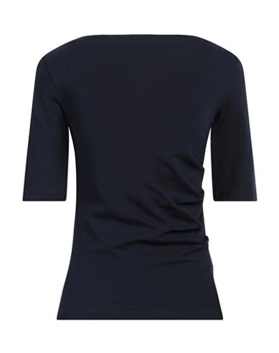 Snobby Sheep Woman T-shirt Navy Blue Size 8 Cotton, Elastane