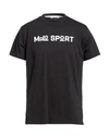 Malo Sport Man T-shirt Black Size Xxl Cotton In Black