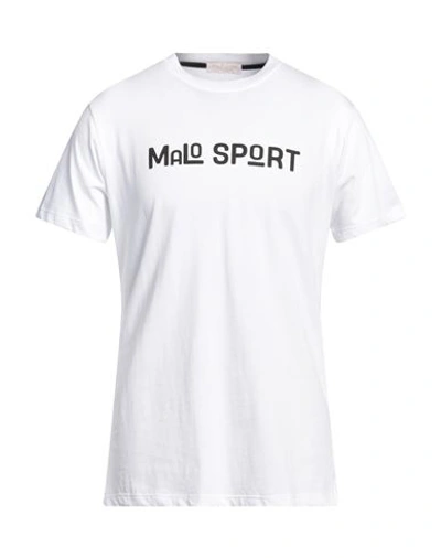 Malo Sport Man T-shirt White Size Xl Cotton