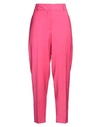 Seventy Sergio Tegon Seventy Venezia Woman Pants Fuchsia Size 8 Virgin Wool, Elastane In Pink