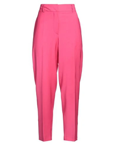Seventy Sergio Tegon Woman Pants Fuchsia Size 8 Virgin Wool, Elastane In Pink