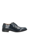 Rogal's Man Lace-up Shoes Midnight Blue Size 8 Calfskin