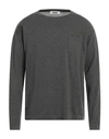Mauro Grifoni Man Sweater Lead Size 40 Cotton In Grey