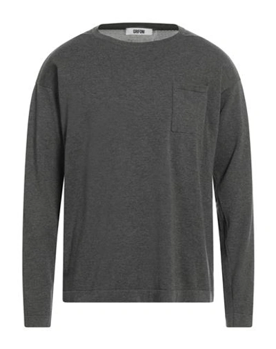 Mauro Grifoni Man Sweater Lead Size 40 Cotton In Grey