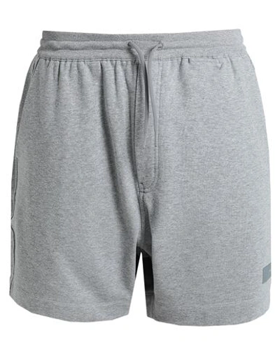 Y-3 Man Shorts & Bermuda Shorts Light Grey Size M Organic Cotton