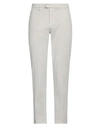 Dondup Man Pants Light Grey Size 35 Cotton, Elastane