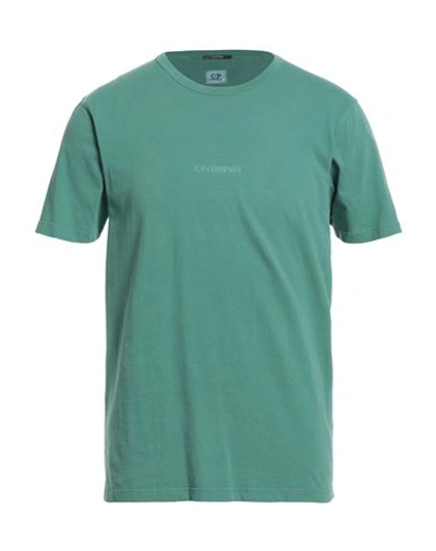 C.p. Company C. P. Company Man T-shirt Emerald Green Size L Cotton In Green