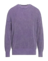 Amish Man Sweater Purple Size M Cotton