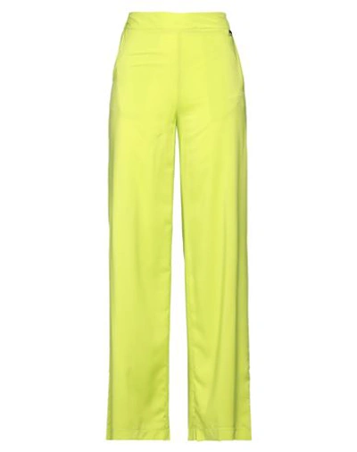 Luckylu  Milano Luckylu Milano Woman Pants Acid Green Size 10 Viscose, Polyester