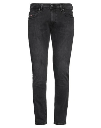 Diesel Man Jeans Black Size 34w-30l Cotton, Elastane