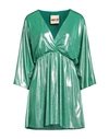 Aniye By Woman Mini Dress Green Size 6 Polyester, Elastane