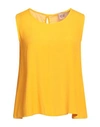 Même Road Woman Top Marigold Size 4 Viscose, Rayon In Yellow