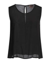 Même Road Woman Top Black Size 4 Viscose, Rayon
