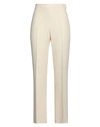 MANTÙ MANTÙ WOMAN PANTS CREAM SIZE 8 ACETATE, VISCOSE