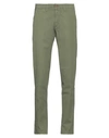 Asquani® Asquani Man Pants Military Green Size 30 Cotton, Elastane