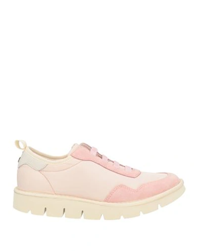 Pànchic Panchic Woman Sneakers Light Pink Size 6 Textile Fibers, Soft Leather