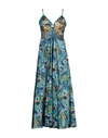 Connor & Blake Woman Maxi Dress Slate Blue Size Xs Cotton In Blue