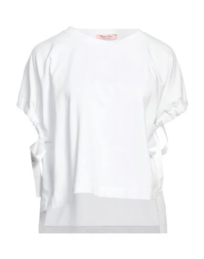 Rose A Pois Rosé A Pois Woman T-shirt White Size 8 Cotton, Elastane